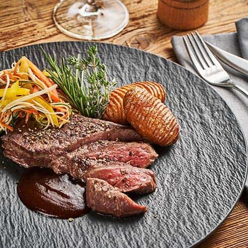 Steak-Gericht im Rahmen der Halbpension unseres Hotel