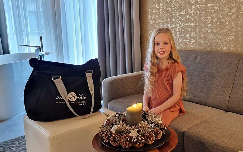 Auslosung des Gewinners vom Advents-Gewinnspiel des Wellnesshotels im Bayerischen Wald